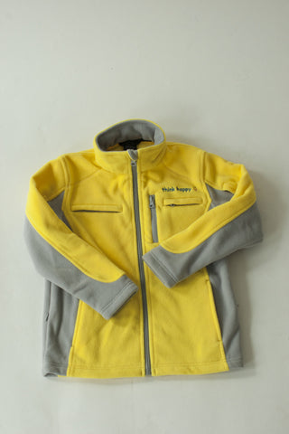 Chemo Cozy Yellow Fleece Jacket with PICC Line and Port Access for Pediatric Cancer Patients