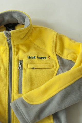 Girls' Yellow Chemo Cozy Fleece Jackets with PICC Line and Port Access for Pediatric Cancer Patients