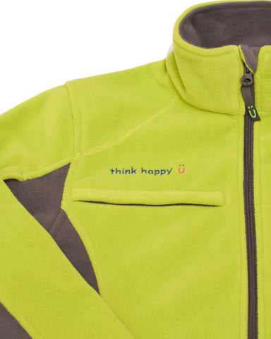 Men's Green Chemo Cozy Fleece Jackets with PICC Line and Port Access for Chemotherapy Infusions