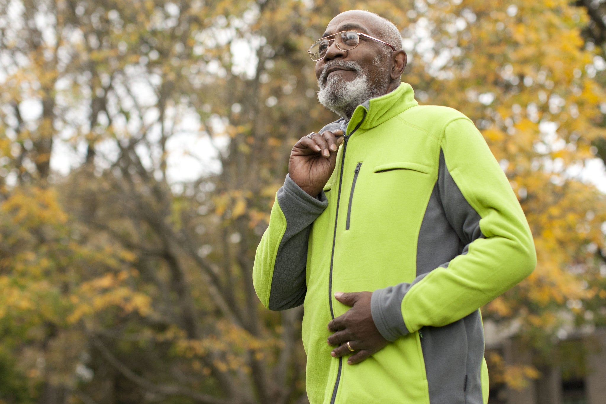 Men's Polar Fleece Jacket - Green